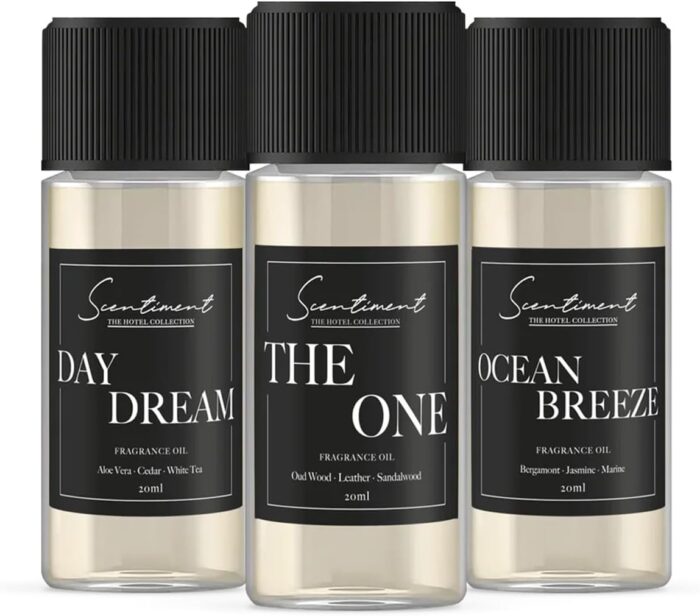 SCENTIMENT-Hotel Collection Diffuser Oils-(20ml, Top 3 Scents) - Image 1